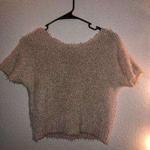 Fur crop top